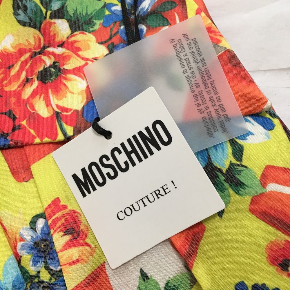 NWT MOSCHINO COUTURE Rare 'Runway' Flower & Cone Dress, Sz 40 Italian (US 4) - Picture 12 of 13